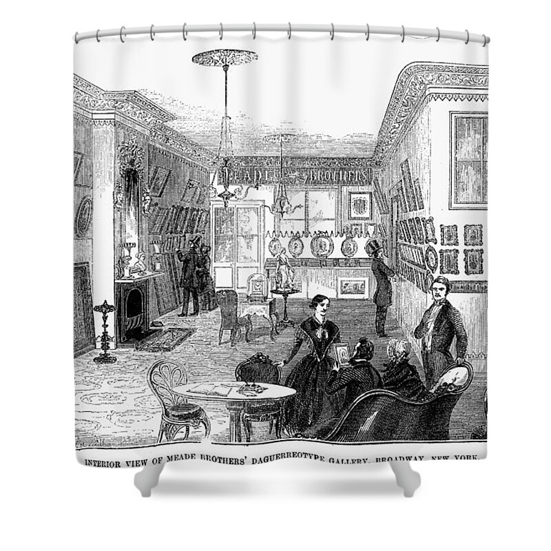 1853 Shower Curtain featuring the photograph New York: Photo Gallery by Granger
