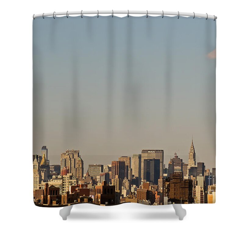 New York Skyline Shower Curtain featuring the photograph New York Skyline by Kerri Farley