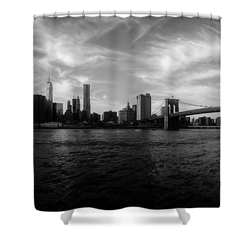 New York Shower Curtain featuring the photograph New York Skyline by Nicklas Gustafsson