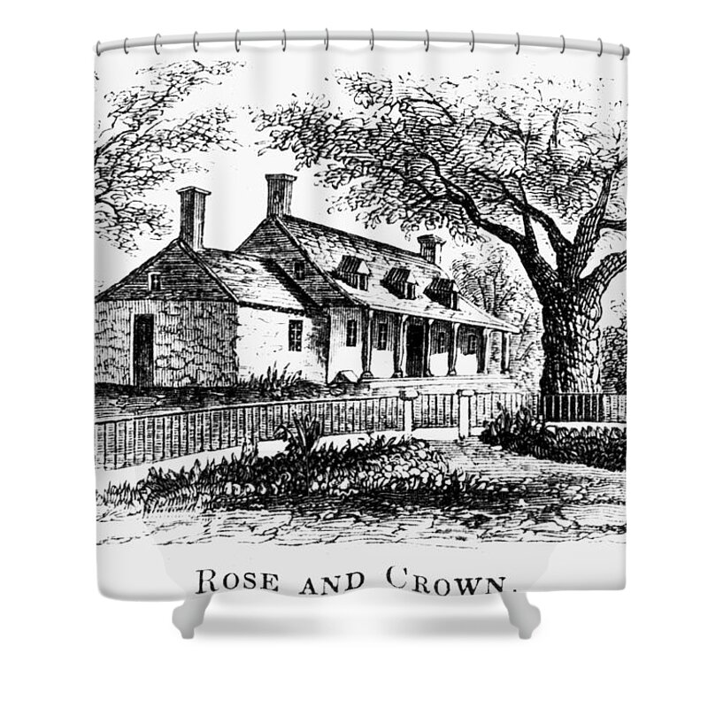 1776 Shower Curtain featuring the photograph NEW YORK: TAVERN, c1776 by Granger