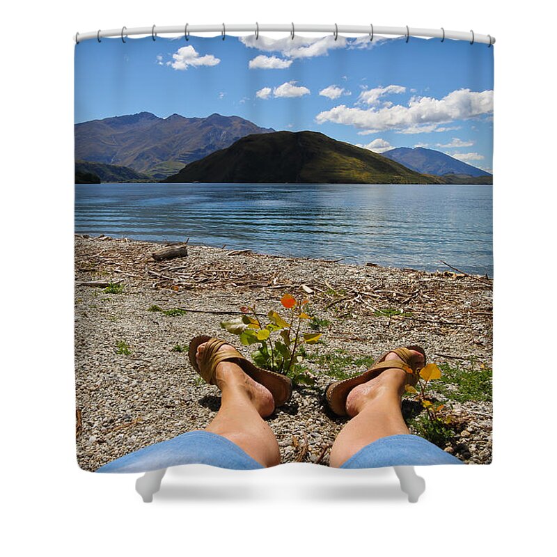Holiday Shower Curtain featuring the photograph New Zealand Christmas by Jenny Setchell