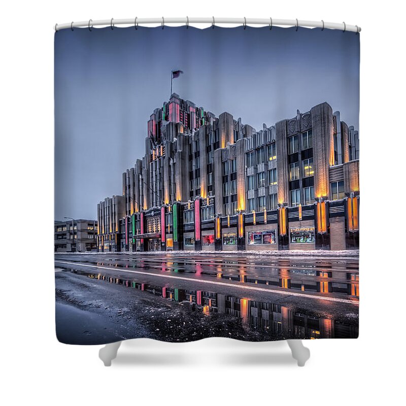 Niagara Shower Curtain featuring the photograph Niagara Mohawk Syracuse by Everet Regal