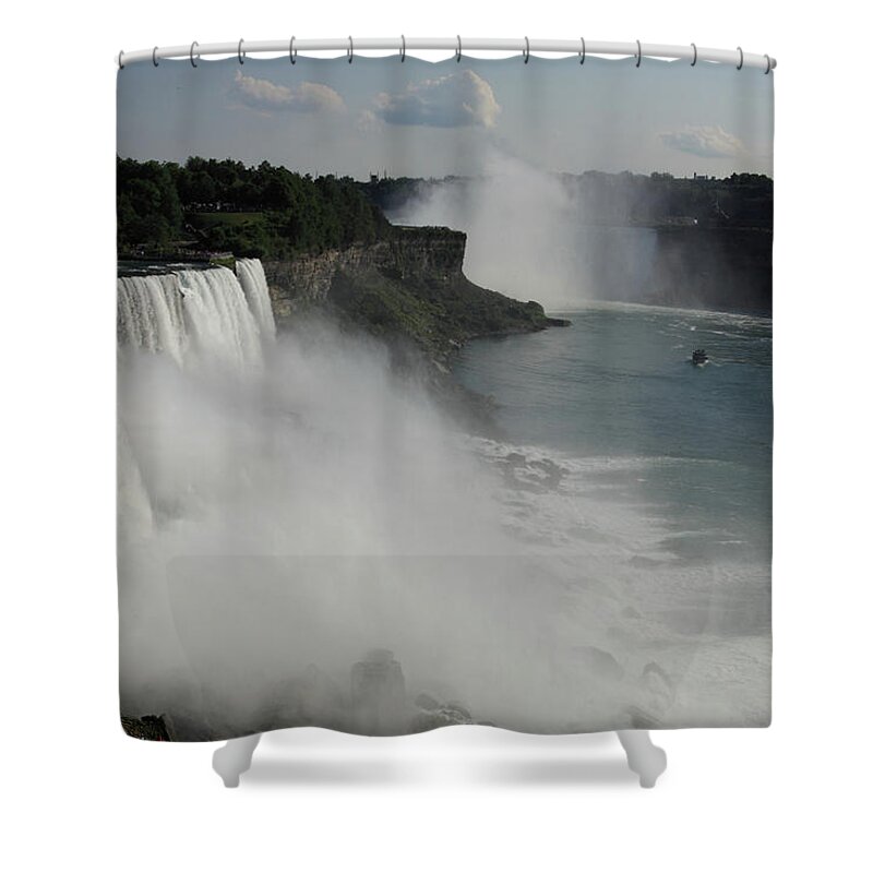 Outdoors Shower Curtain featuring the photograph Niagra Falls by Dan Porges