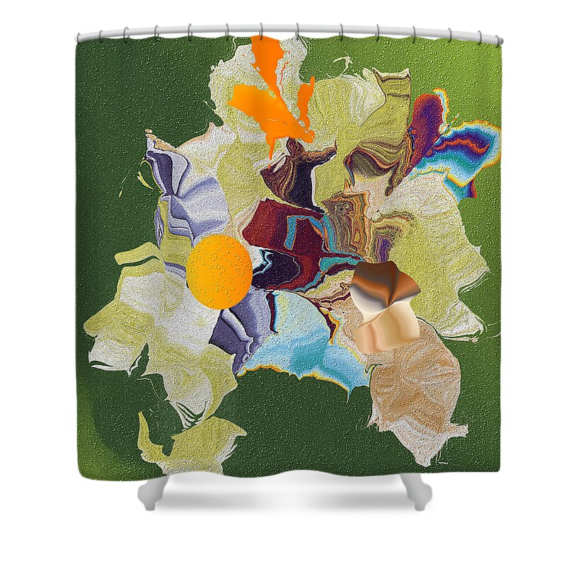  Shower Curtain featuring the digital art No. 819 by John Grieder