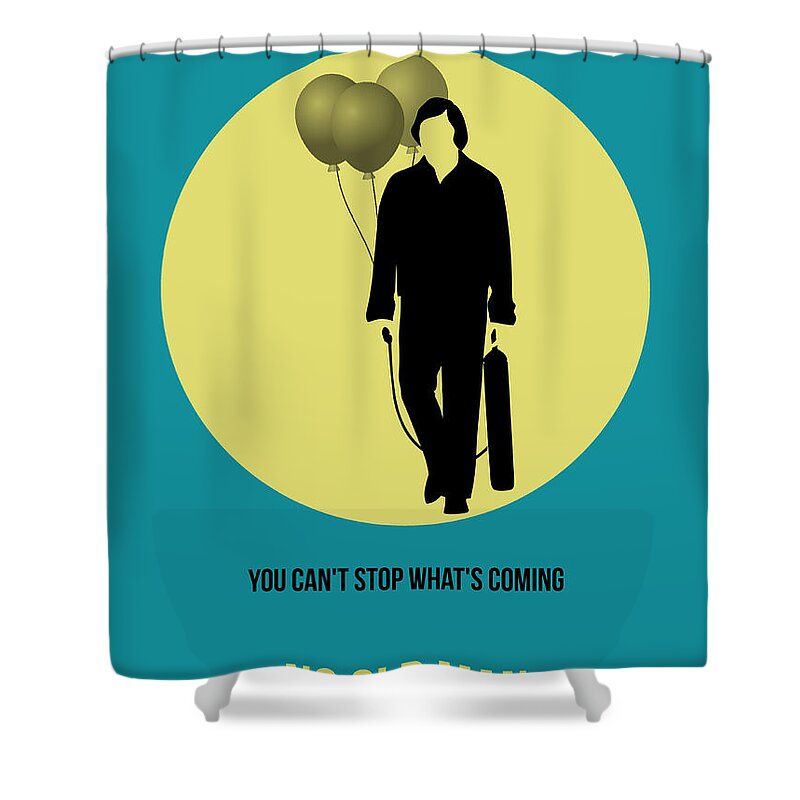 No Country For Old Man Shower Curtain featuring the digital art No Country for Old Man Poster 5 by Naxart Studio