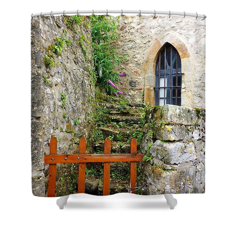 Window Shower Curtain featuring the photograph No Entry by Cristina Stefan