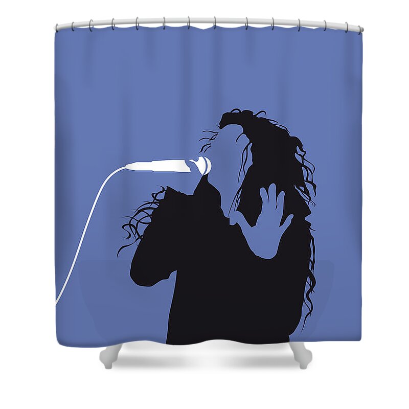 Lorde Shower Curtain featuring the digital art No028 MY Lorde Minimal Music poster by Chungkong Art