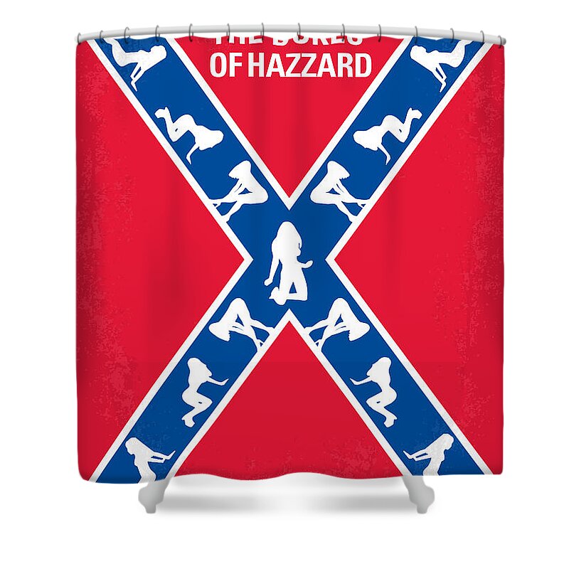 Dukes Shower Curtain featuring the digital art No108 My The Dukes of Hazzard movie poster by Chungkong Art
