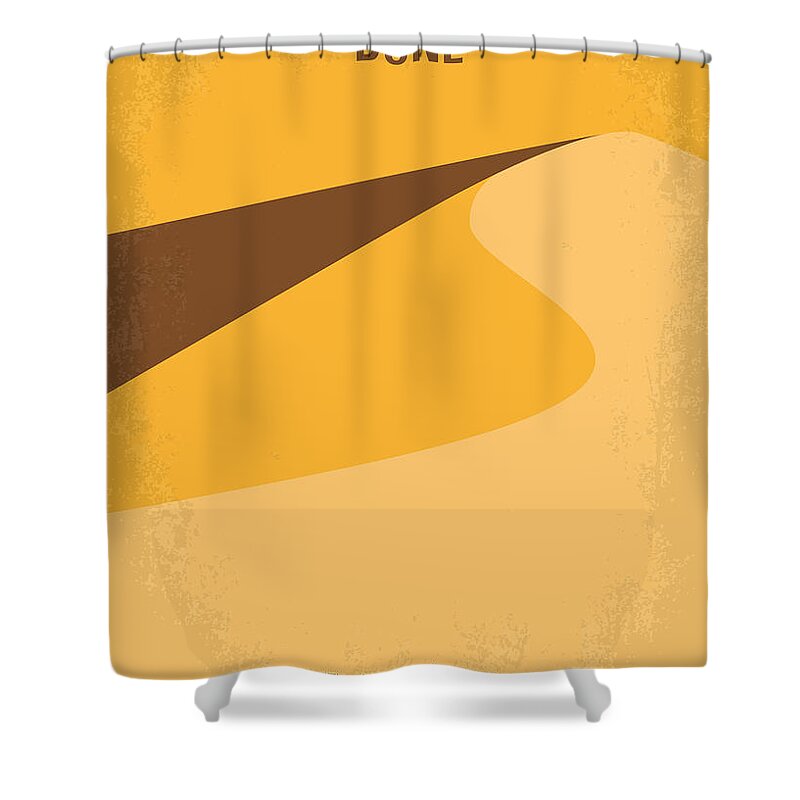 Dune Shower Curtain featuring the digital art No251 My DUNE minimal movie poster by Chungkong Art