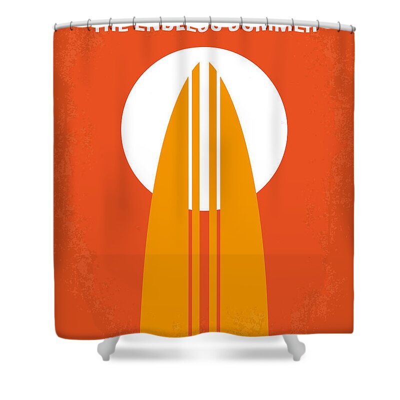Endless Shower Curtain featuring the digital art No274 My The Endless Summer minimal movie poster by Chungkong Art