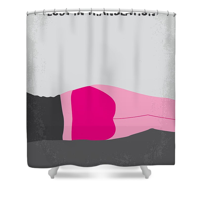 Lost In Translation Shower Curtain featuring the digital art No287 My Lost in Translation minimal movie poster by Chungkong Art