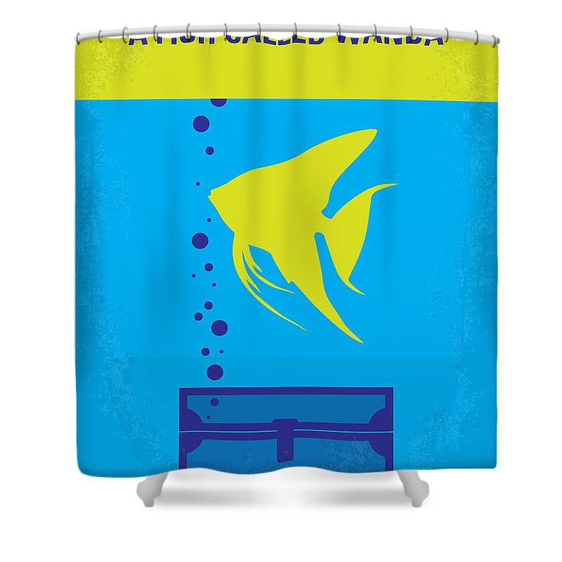 No389 My A Fish Called Wanda Minimal Movie Poster Shower Curtain for ...