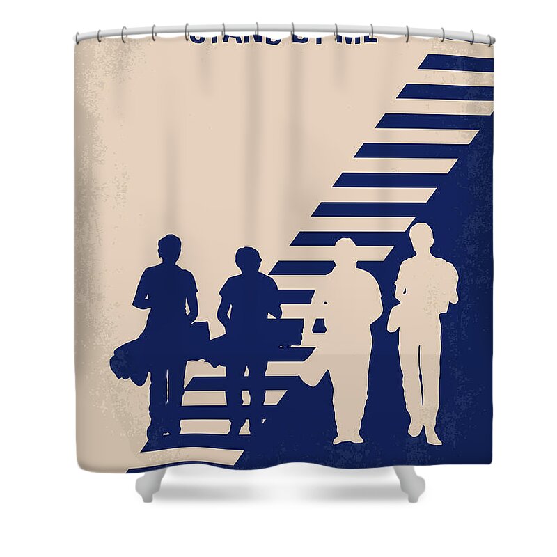 Stand Shower Curtain featuring the digital art No429 My Stand by me minimal movie poster by Chungkong Art