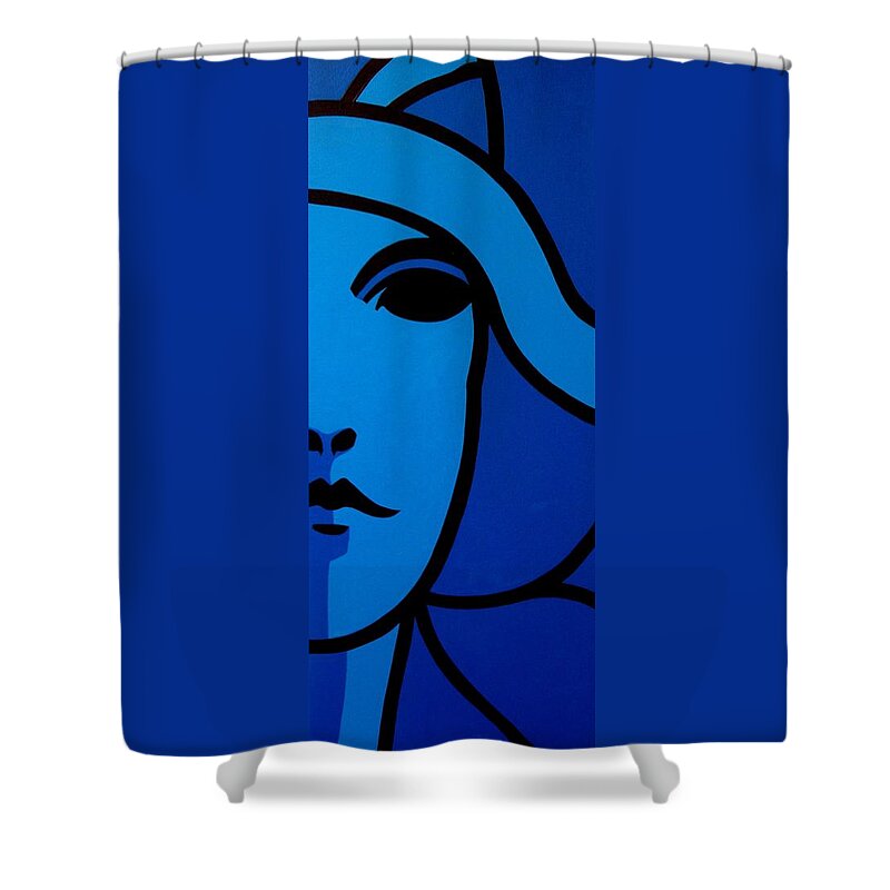 Nora Barnacle Shower Curtain featuring the painting Nora Barnacle by John Nolan