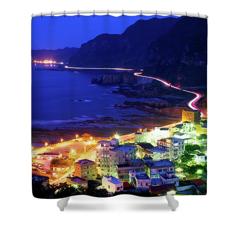 Taiwan Shower Curtain featuring the photograph North Coast Of Taiwan by Bunya541
