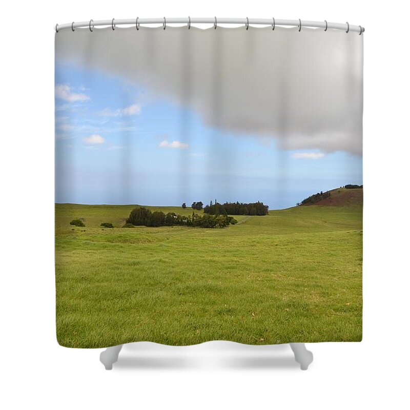 Kona Shower Curtain featuring the photograph North Kona Greenscape by Amy Fose