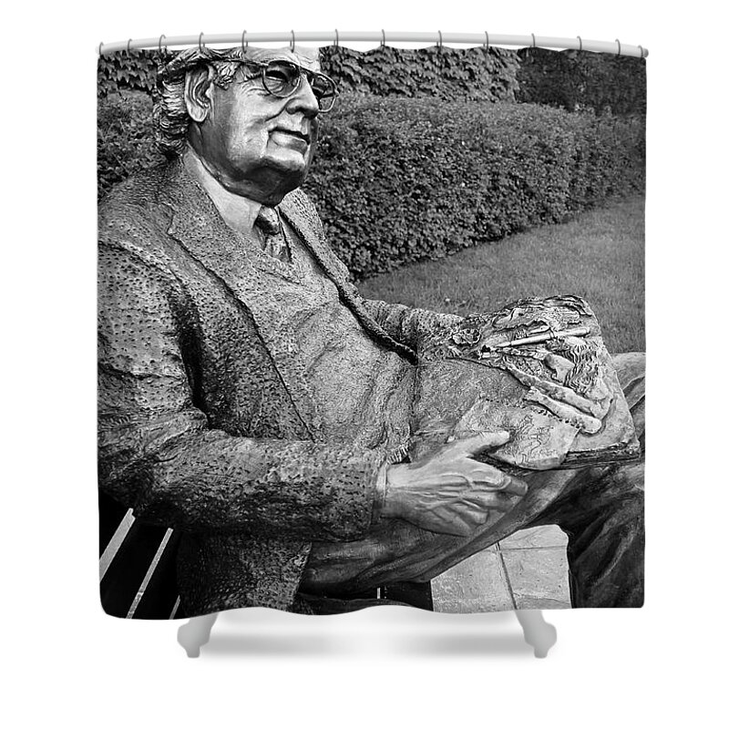 Frye Shower Curtain featuring the photograph Northrop Frye 2 by Andrew Fare