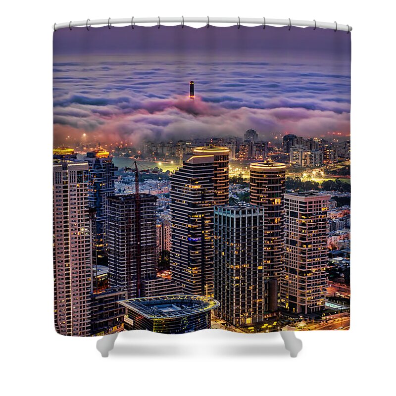 Israel Shower Curtain featuring the photograph Not Hong Kong by Ron Shoshani