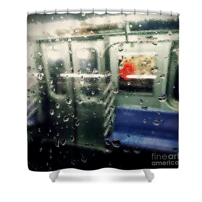 New York City Shower Curtain featuring the photograph Not in Service by James Aiken