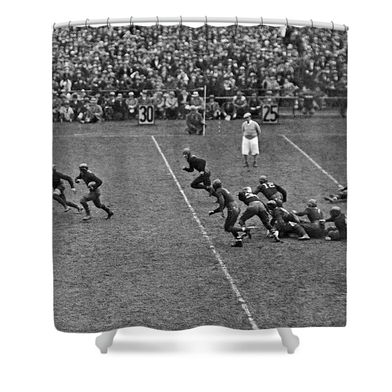 1928 Shower Curtain featuring the photograph Notre Dame Versus Army Game by Underwood Archives