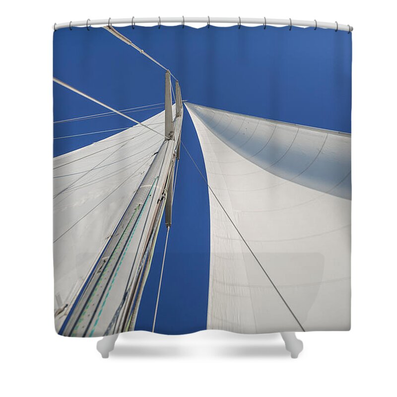 Sails Shower Curtain featuring the photograph Obsession Sails 1 by Scott Campbell
