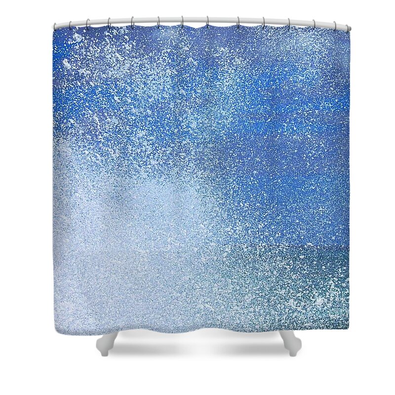 Hawaii Shower Curtain featuring the digital art Ocean Mist by Dorlea Ho