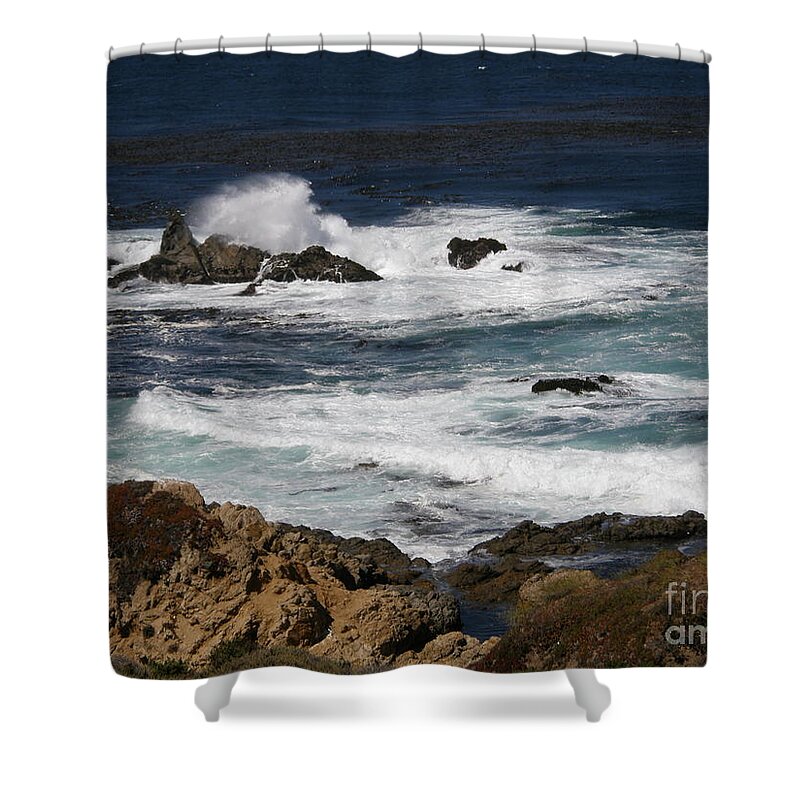 Pacific Ocean Shower Curtain featuring the photograph Ocean Spray by Bev Conover