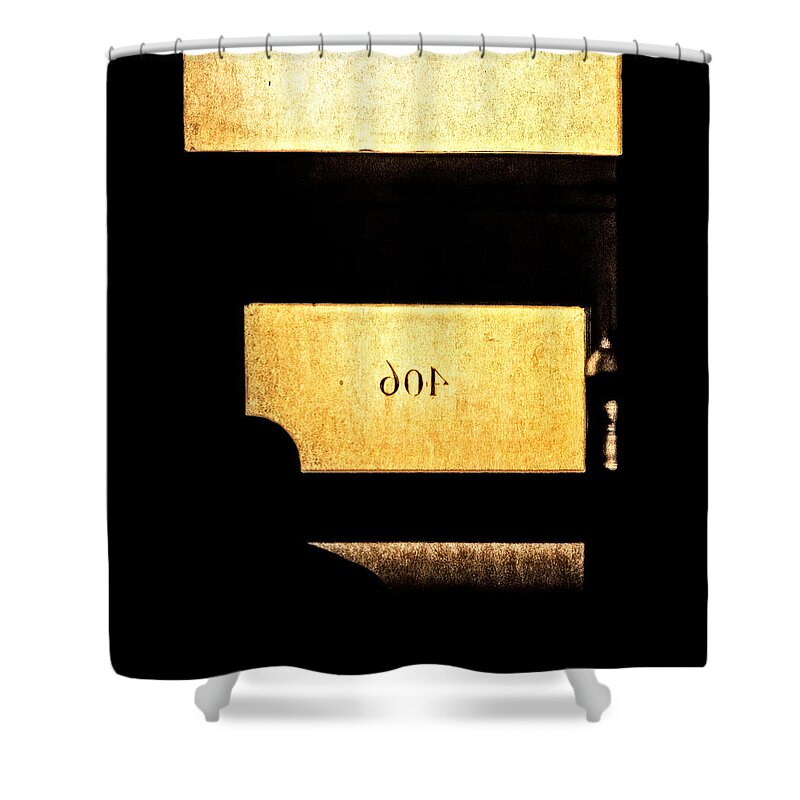 Abstract Shower Curtain featuring the photograph Office 406 by Bob Orsillo