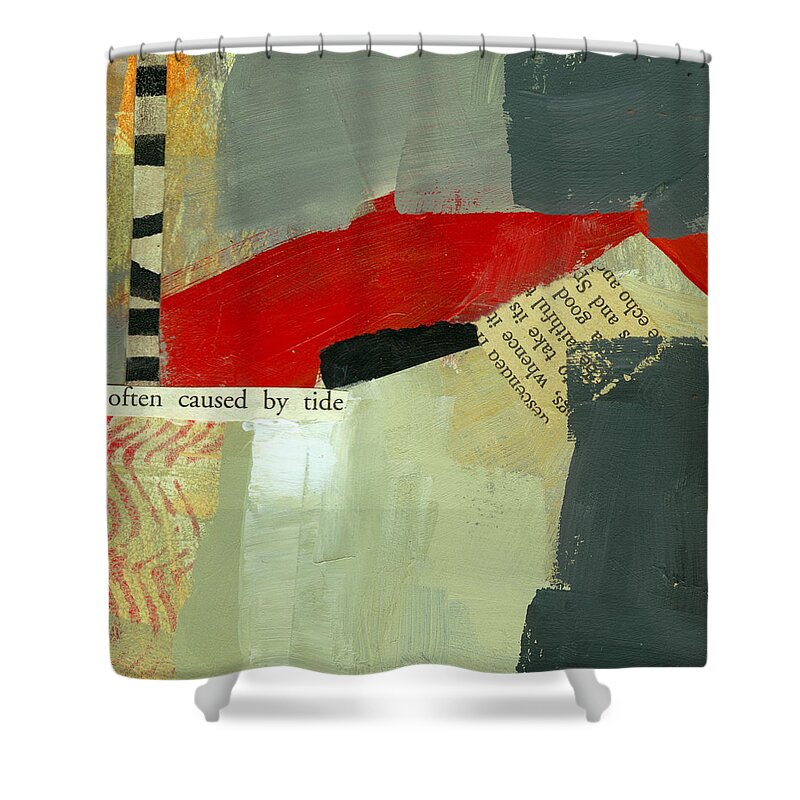 4x4 Shower Curtain featuring the painting Often Caused By Tide by Jane Davies