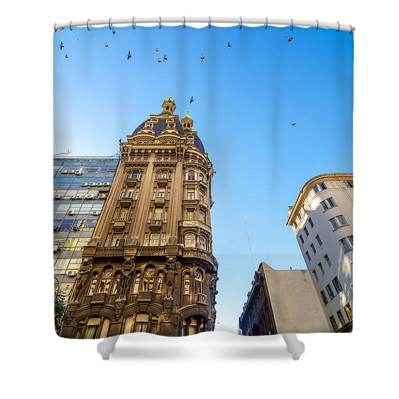 Style Shower Curtain featuring the photograph Old Apartment Building by Jess Kraft