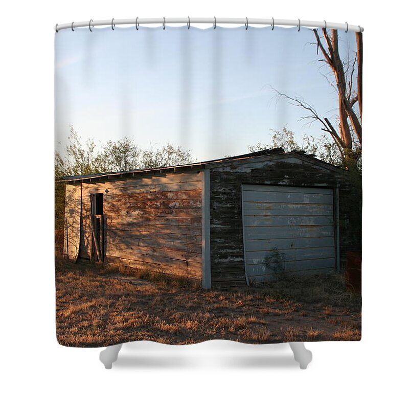 Tucson Shower Curtain featuring the photograph Old Barn #1 by David S Reynolds