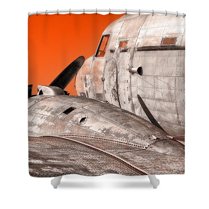 Dc-3 Shower Curtain featuring the photograph Old Bird by Daniel George