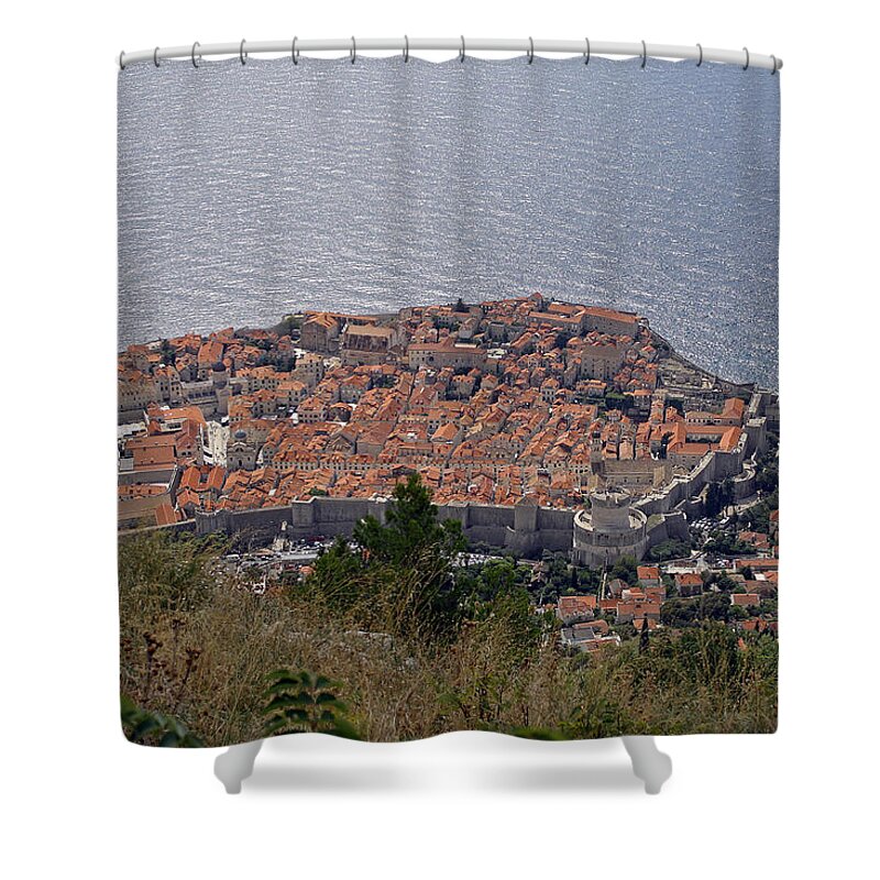Old City Of Dubrovnik Shower Curtain featuring the photograph Old City of Dubrovnik by Tony Murtagh