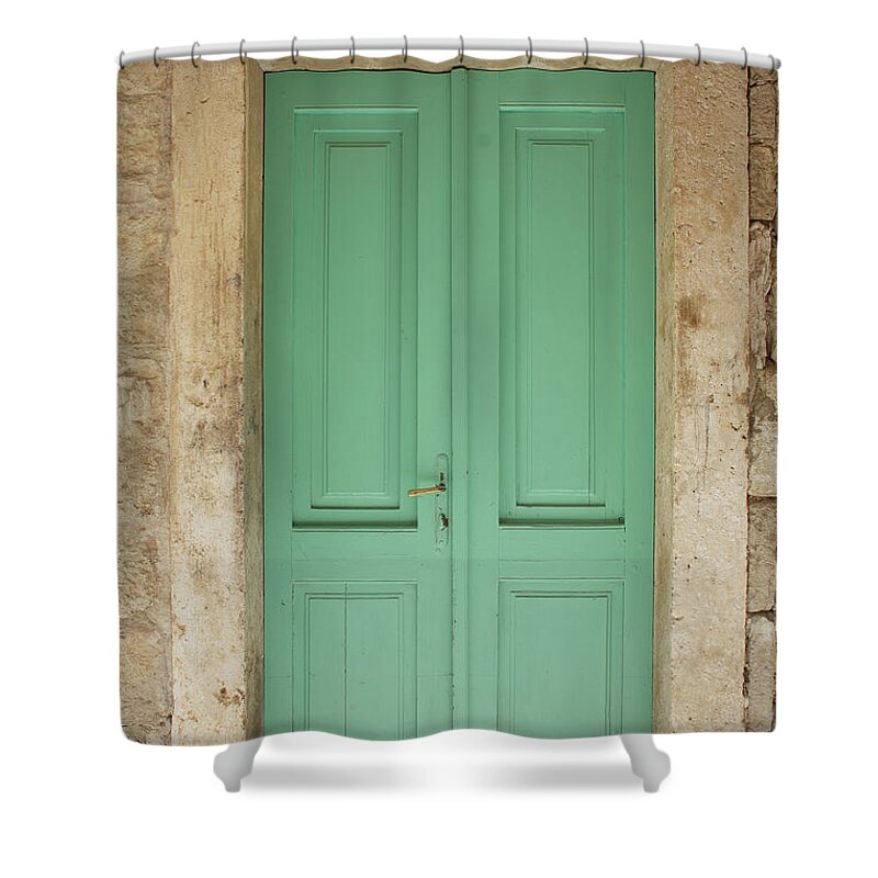 Arch Shower Curtain featuring the photograph Old Door by Allgord
