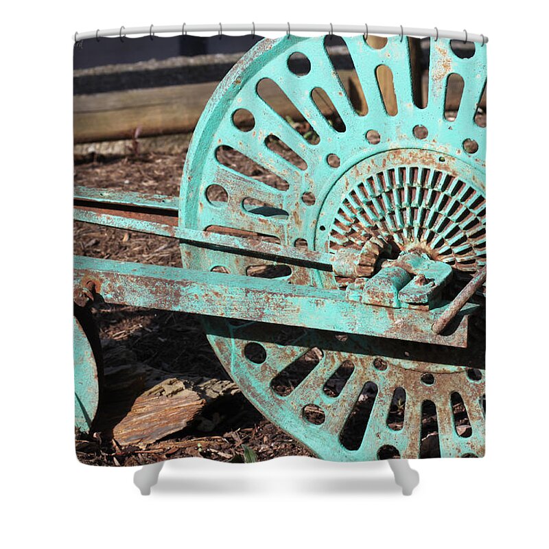 Farm Shower Curtain featuring the photograph Old Farm Equipment by Todd Blanchard