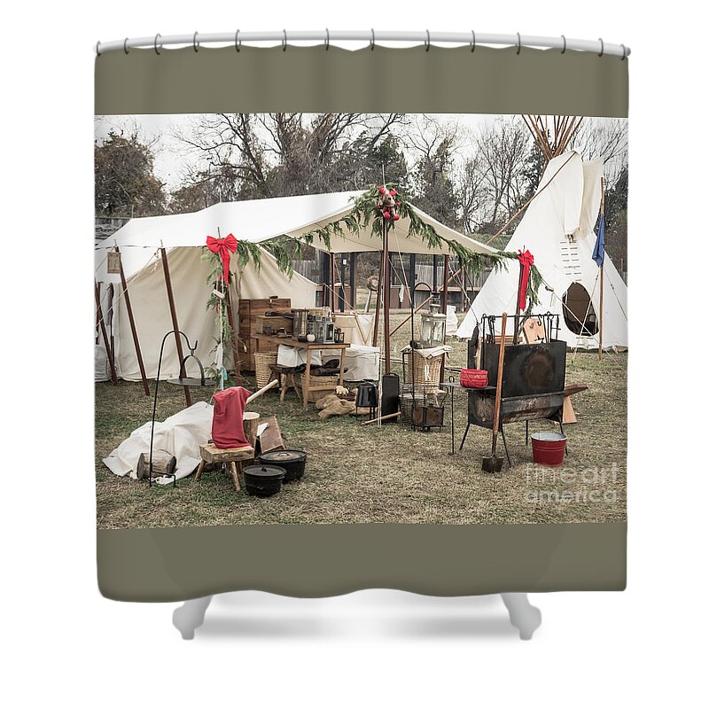 Old Fashion Shower Curtain featuring the photograph Old Fashion Christmas by Imagery by Charly