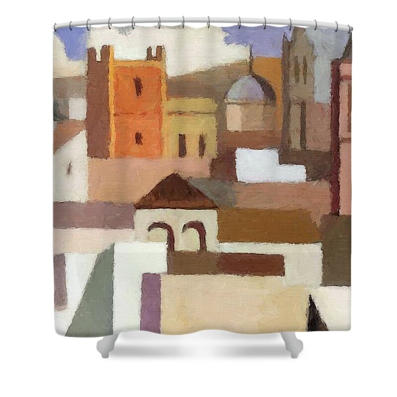 Painting Shower Curtain featuring the photograph Old Jerusalem by Munir Alawi
