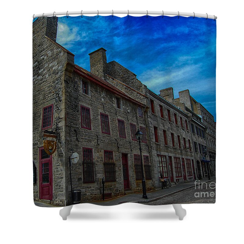 Old Montreal Shower Curtain featuring the photograph Old Montreal Charm by Bianca Nadeau
