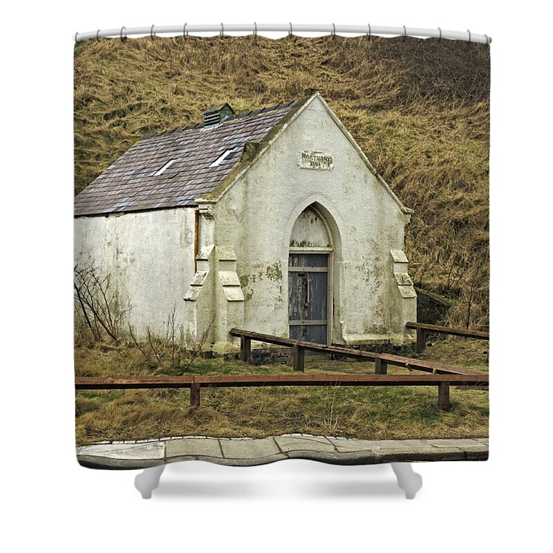 Britain Shower Curtain featuring the photograph Old Mortuary - Saltburn-by-the-sea by Rod Johnson