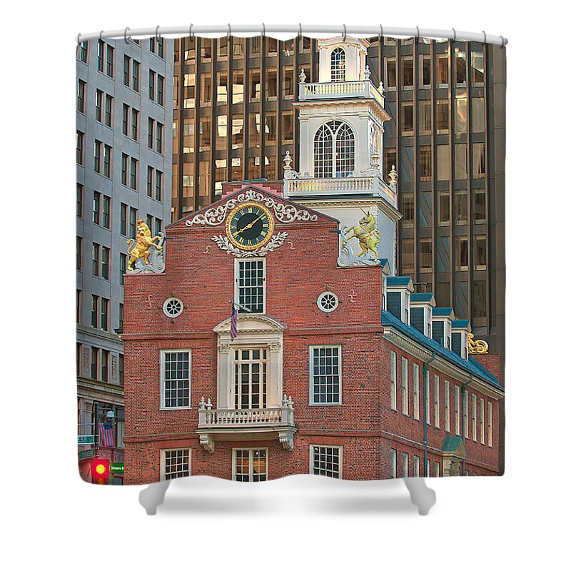 Boston Shower Curtain featuring the photograph Old State House by Paul Mangold