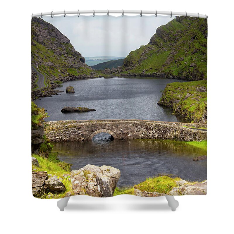 Scenics Shower Curtain featuring the photograph Old Stone Bridges In Ireland by David Epperson