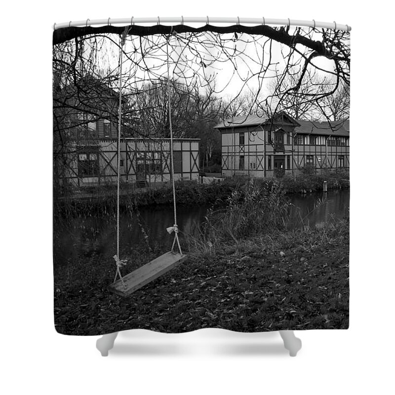 Amsterdam Shower Curtain featuring the photograph Old Swing in Amsterdam by Brian Kamprath