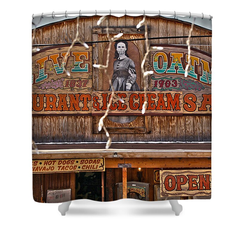  Vintage Shower Curtain featuring the photograph Old Town Saloon by Crystal Harman