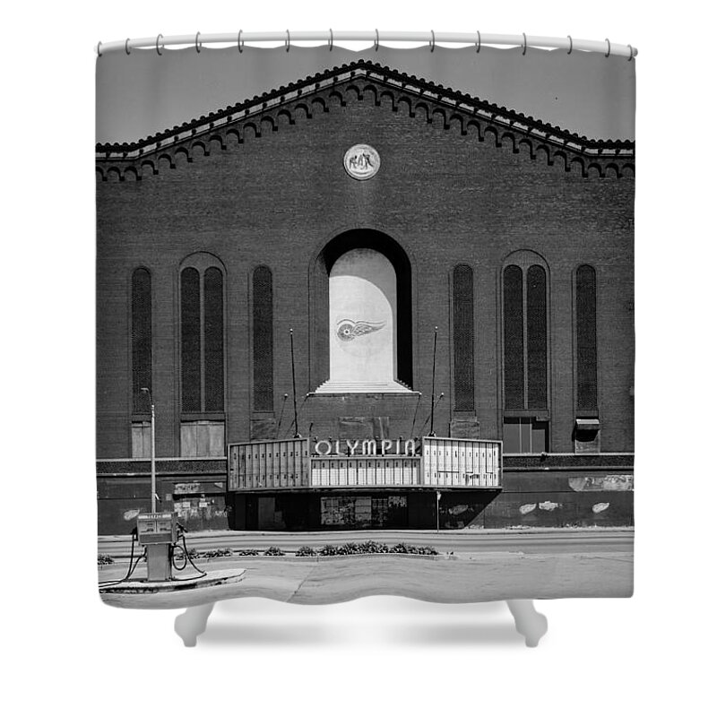 Hockey Shower Curtain featuring the photograph Olympia Hockey Arena 1 by Andrew Fare