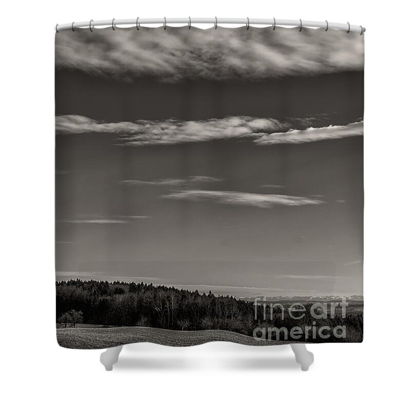Alps Shower Curtain featuring the photograph On the lookout by Bernd Laeschke