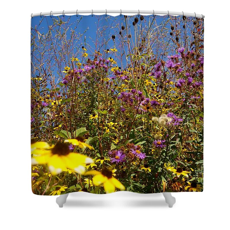 Flowing Shower Curtain featuring the photograph On The Prairie #6 by Jacqueline Athmann