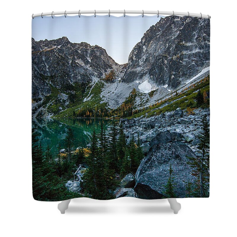 Aasgard Pass Shower Curtain featuring the photograph On to Aasgard Pass by Mike Reid