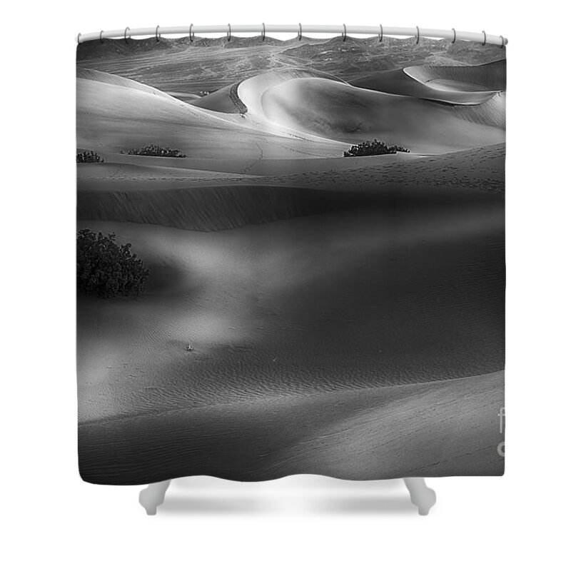 Death Valley National Park Shower Curtain featuring the photograph One Morning by Jennifer Magallon