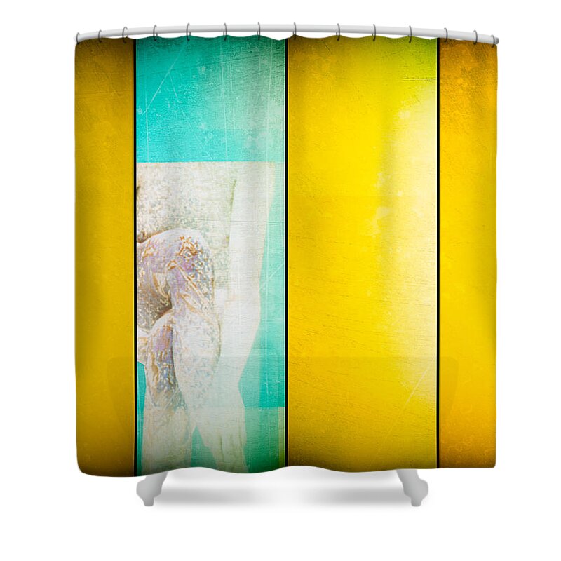Abstract Shower Curtain featuring the photograph One Of Four by Bob Orsillo