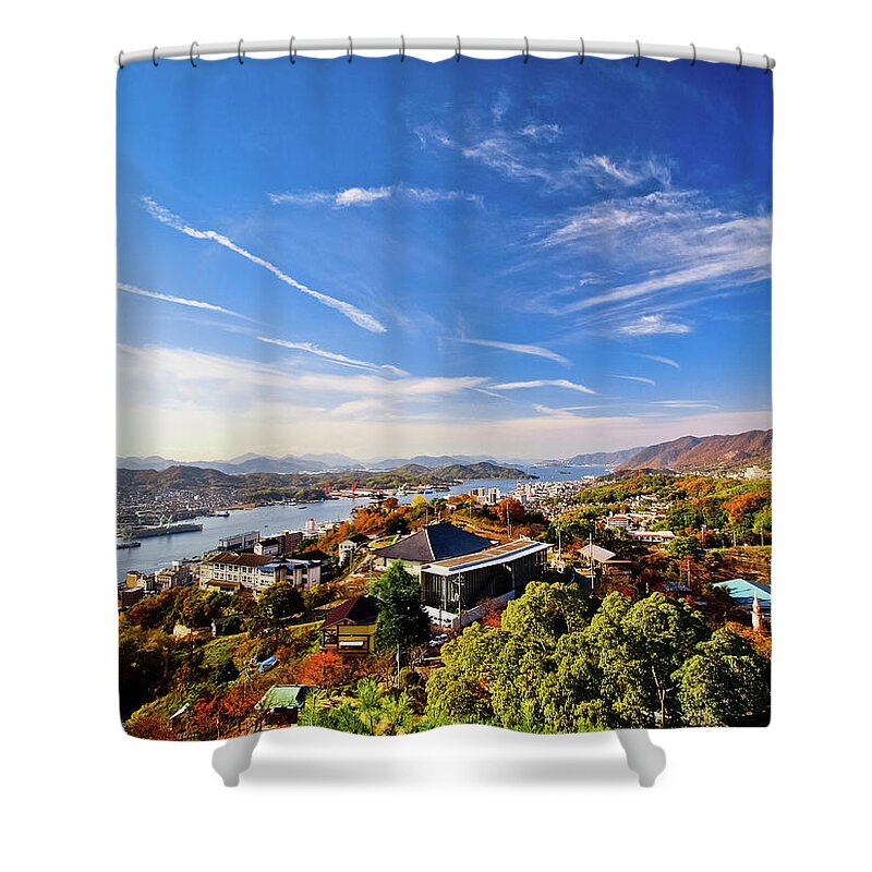 Tranquility Shower Curtain featuring the photograph Onomichi Museum by Kyle Lin